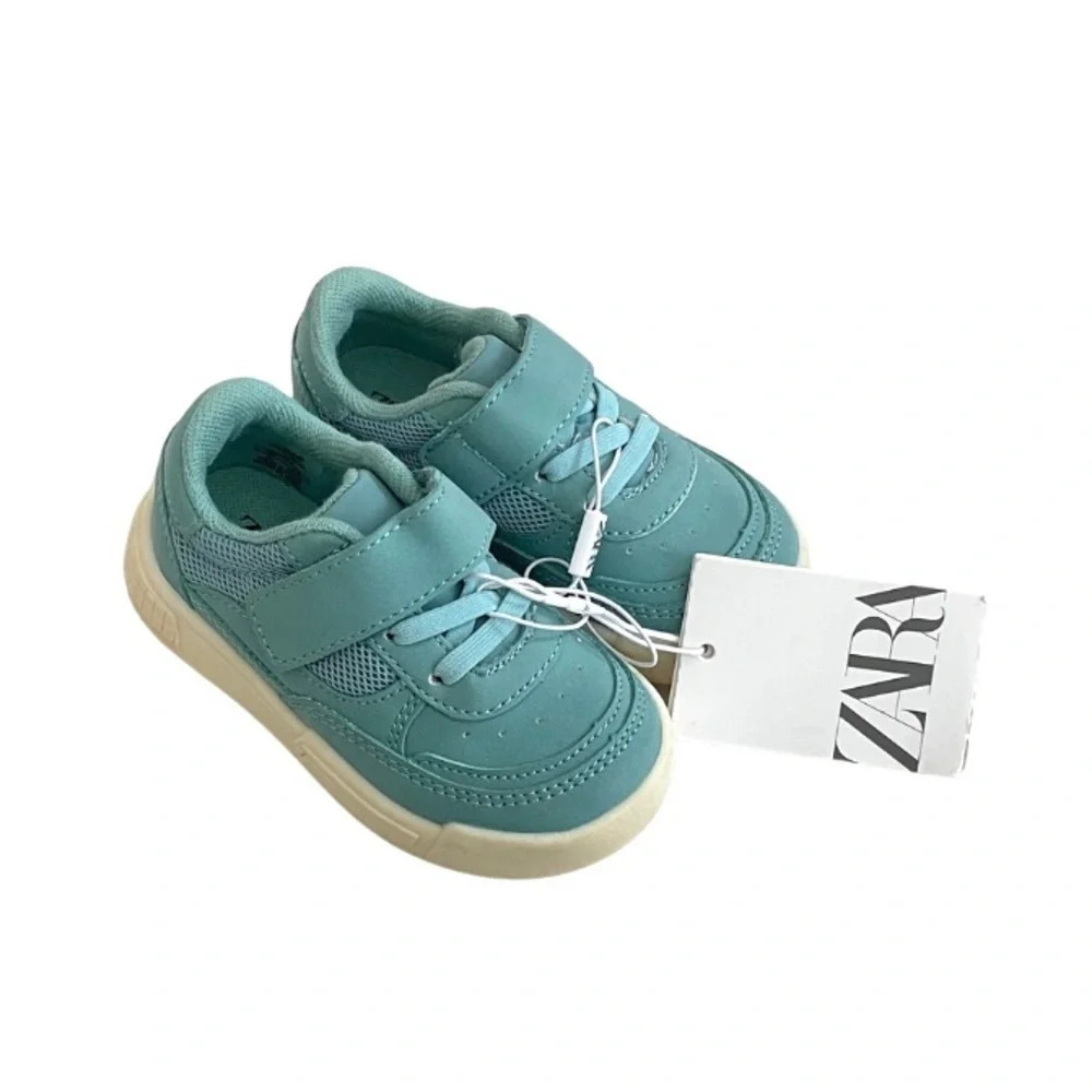 Teal Green Zara Baby Girl Sneakers